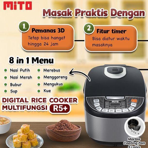Weshop- Mito Dital Rice Cooker L 8In1/Magic Com Mito