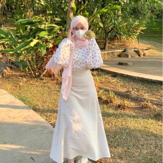 New- Rok Rose Premium | Skirt A Line | Skirt Korean Style
