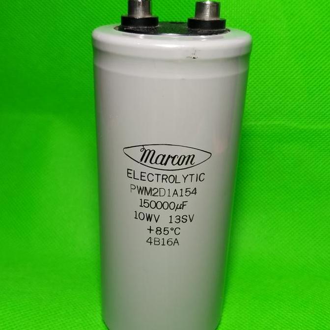 KAPASITOR CAPASITOR ELKO ELCO MARCON PWM2D1A154 150000UF 10V ORIGINAL TERBATAS