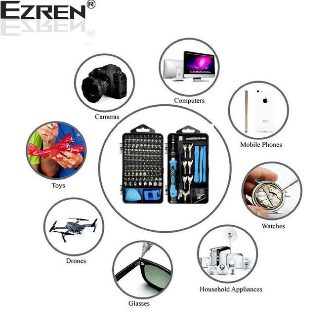 Dore- Ezren Ez-3 135 In 1 Obeng Set Lengkap Torx Screwdriver Magnet