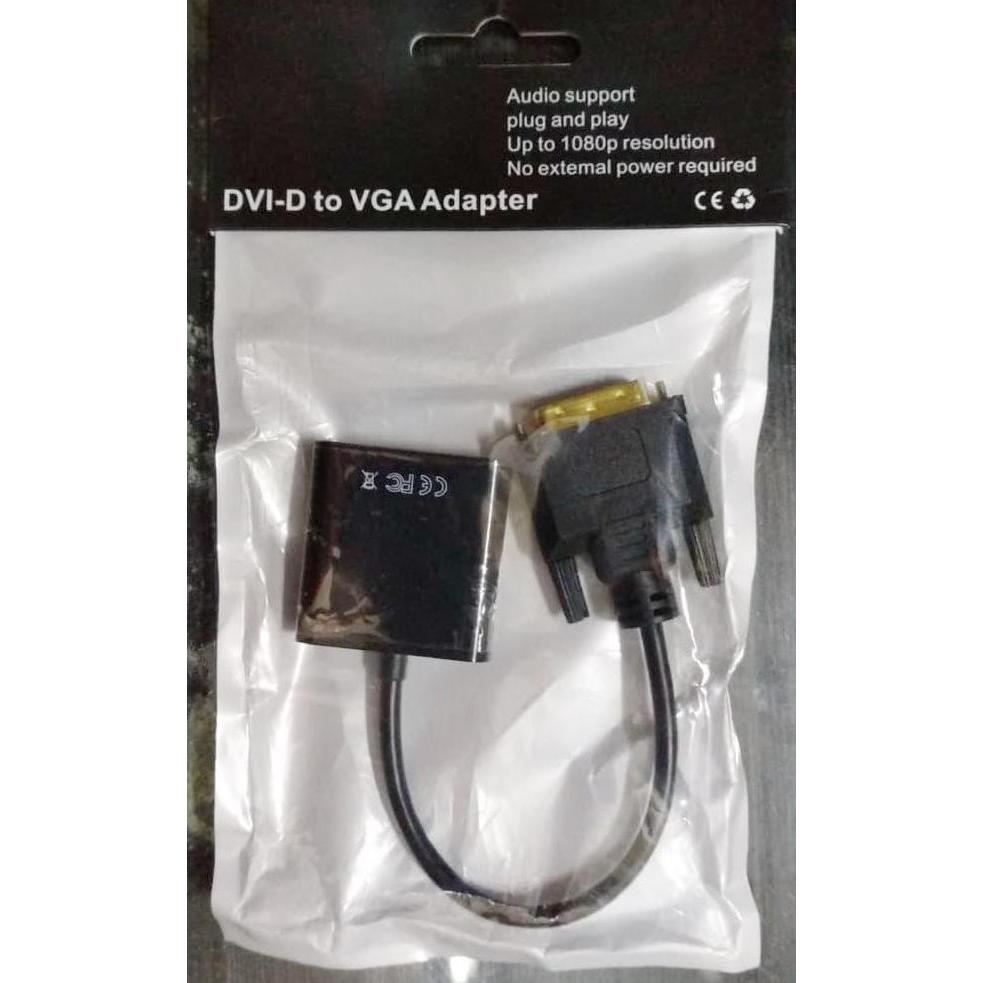 CONVERTER ACTIVE DVI I TO VGA (FOR CONVERTER VGA CARD , PC ) ASLI