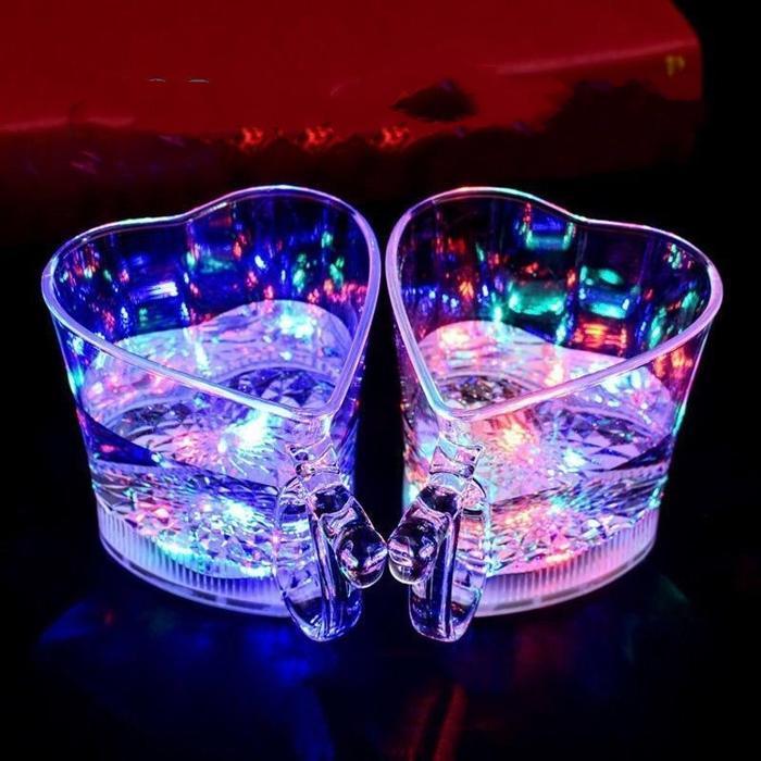 COD  TERMURAH Gelas LED Sensor Air Gelas Lampu Nyala LED Cangkir Sensor Air Otomatis