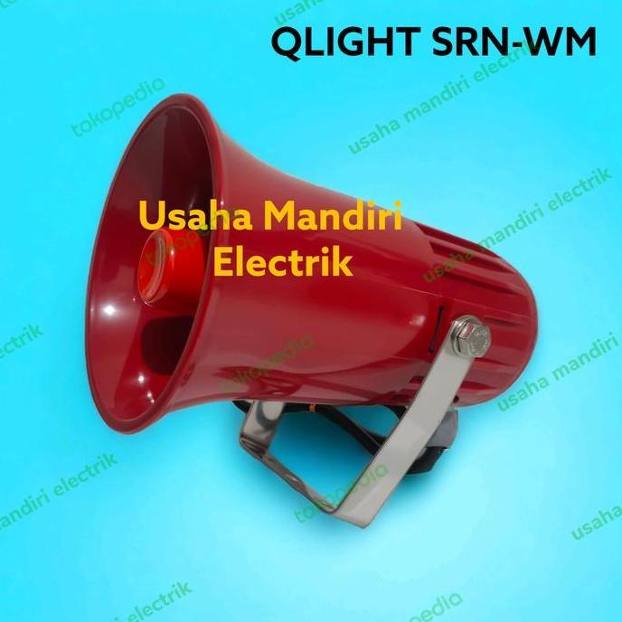 QLIGHT SRN-WM SIRINE QLIGHT, ELECTRIK HORN SPEAKER, 220VAC (TERBAIK) (TERBARU) (TERMURAH)