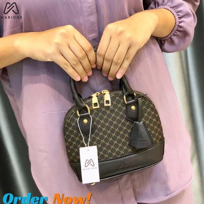 Lansungkirim- Marione - Tas Selempang Nita Alma Solid Bag Dapat (2 Tali)-Limited Edition - Selempang