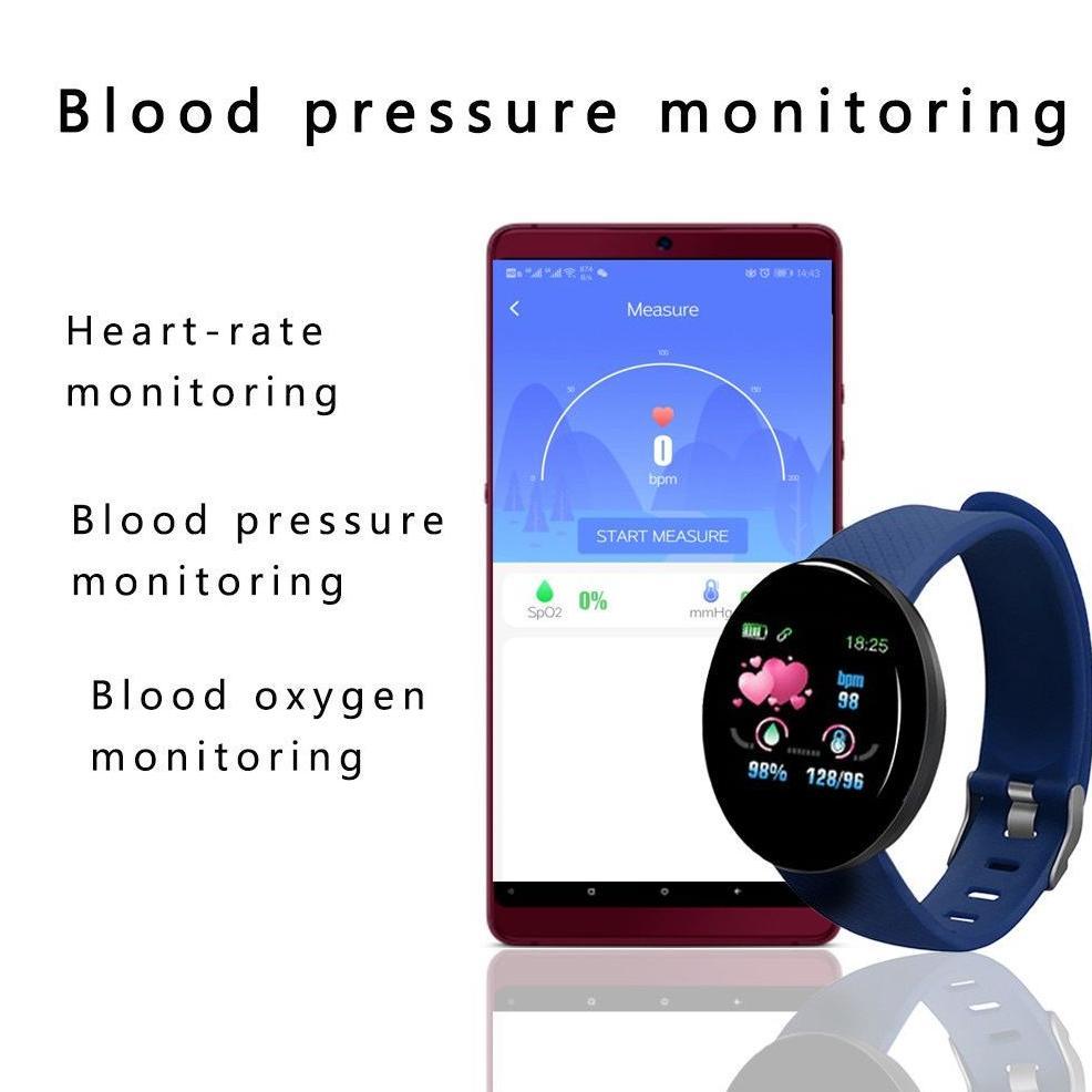 NEW DENNOS D18 SmartWatch jam tangan pintar Olahraga Tahan Air Pria dan Wanita Bluetooth Digital Jam