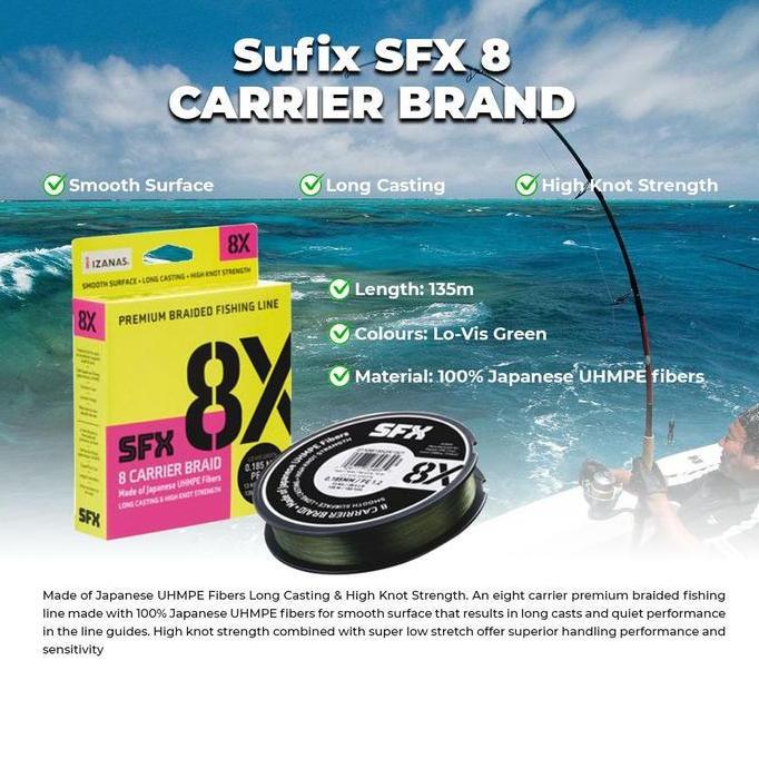 SENAR SUFIX SFX X8 LOVIS GREEN 150yds