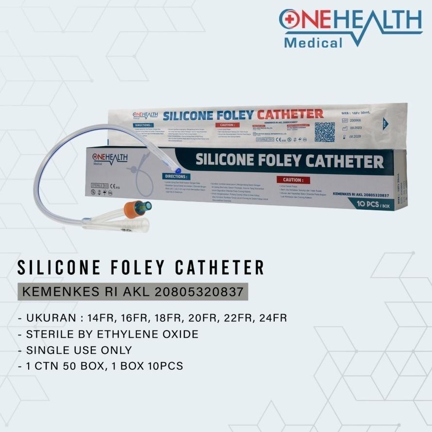 Termurah OneHealth Silicone Foley Catheter Kateter Urine Silikon - satuan