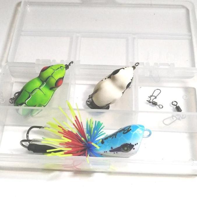 paket umpan gabusan murah 2 softfrog + 1 geol mini