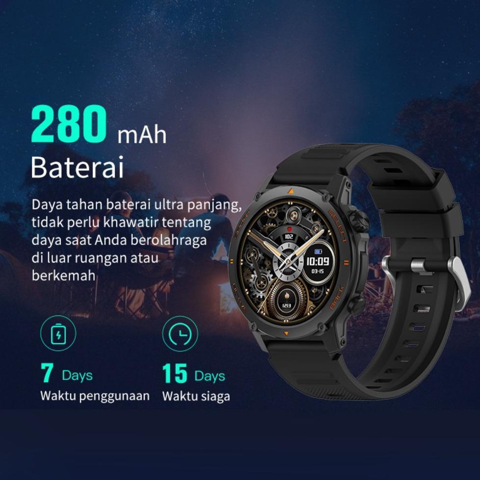 HOT DEALS Morein Plus GT1 Smartwatch - 1.43'' AMOLED | Tahan Air IP68 | Baterai Tahan Lama | 123 Mod