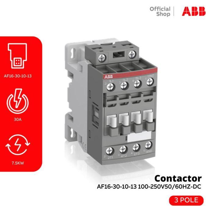 ABB AF16-30-10-13 100-250V50/60HZ-DC Contactor 1SBL177001R1310 (TERBAIK) (TERBARU) (TERMURAH)