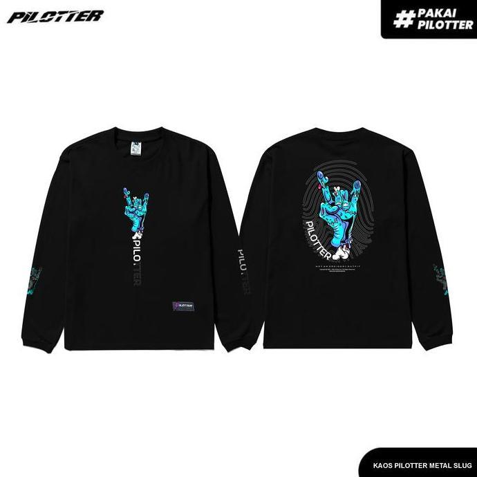 New- Kaos Pilotter Metal Lengan Panjang Unisex - Pltr-61