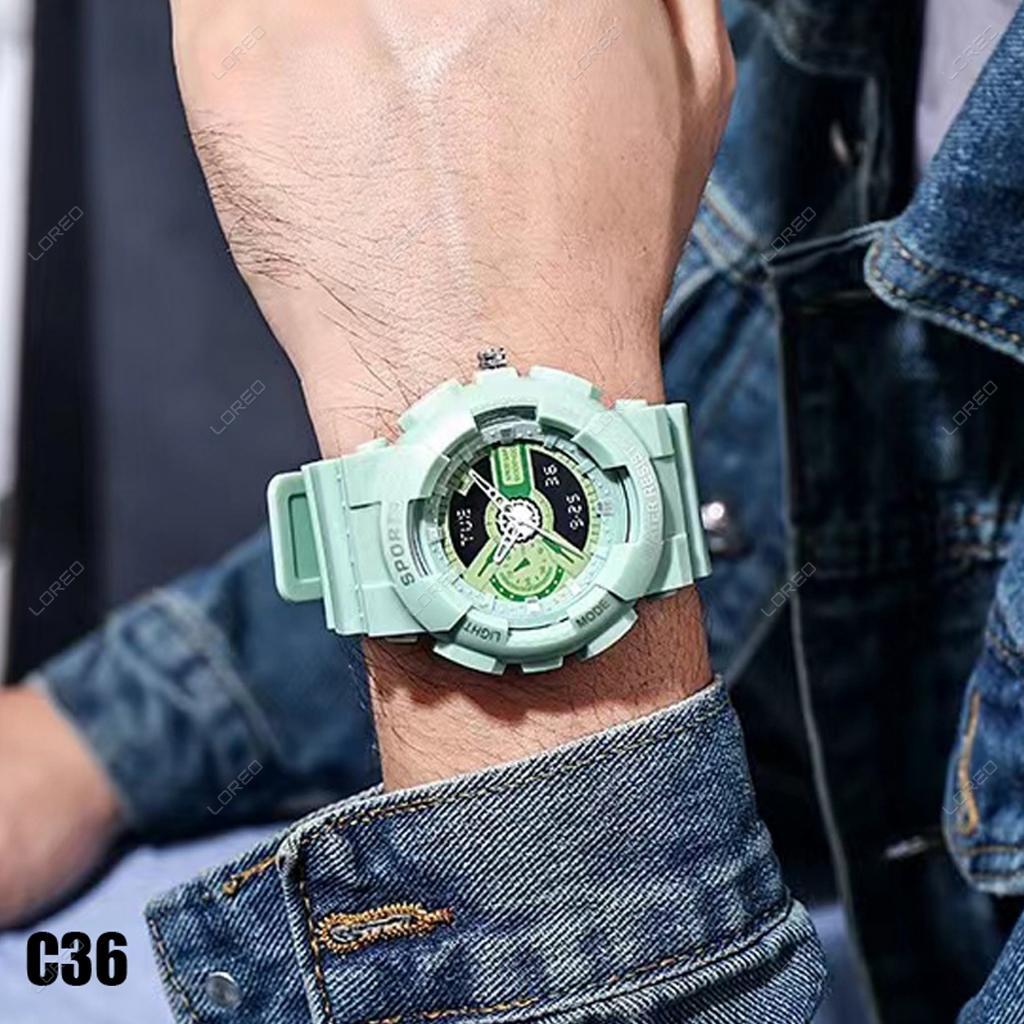 Loreo - Jam Tangan Fashion Pria Wanita New Trendy Jam Tangan Sport