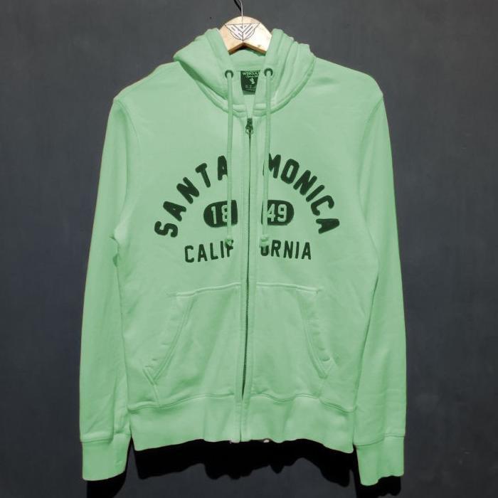 TERBARU JAKET HOODIE WHO AU CALIFORNIA TEXS SANTA MONICA PINK PRIA WANITA PREMIUM HIGH QUALITY
