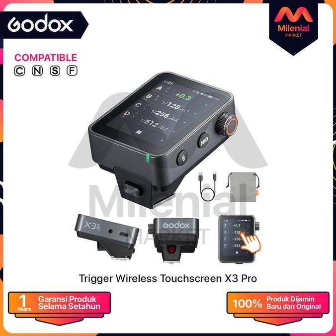 Godox X3 PRO Trigger Touchscreen TTL Wireless Flash Trigger Godox X-3 PRO X3Pro X3 Pro X3 Godox X3