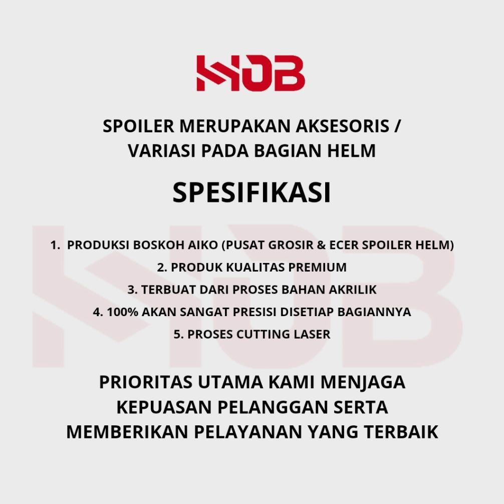 Cuci Gudang Spoiler Helm Kyt 2Vision Variasi Helm Spoiler Helm Kyt 2Vision Aksesoris Helm Spoiler He
