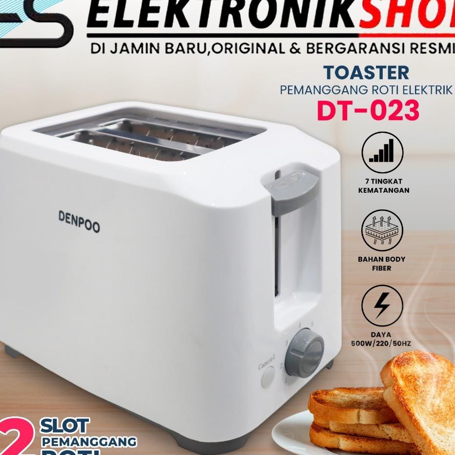 Pemanggang Roti Toaster Denpoo Dt 023 D - Toaster Denpoo Panggangan Roti