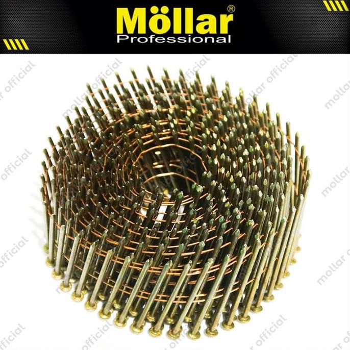 MOLLAR RS2145-12K Recoil Stapler Isi Paku Tembak Palet Kayu Refill Coil Nailer (TERBAIK) (TERBARU) (