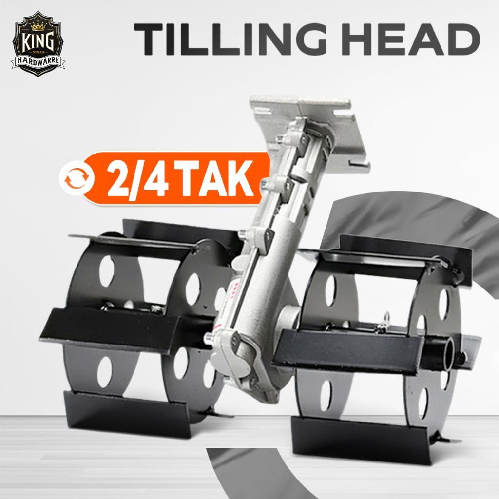 Alat Penggembur Tanah Mini Tiller Head Weeder Cakar Penyiang Gulma Mesin Potong Rumput Penyiang Gulm