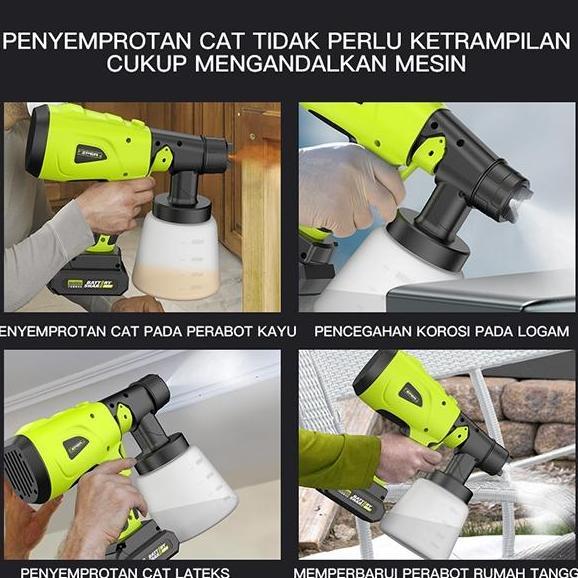 CODZPER Spray Gun Alat Semprot Cat Listrik Mesin Cat Elektrik 700 Wat Tabung Alumunium ZP002 spray g