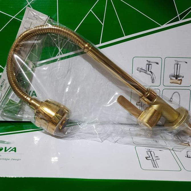 Kran sink meja Gold / Kran sink stainless gold