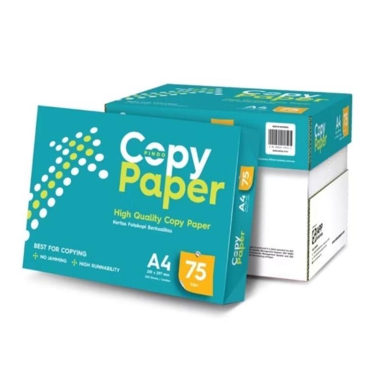 (1 Dus/ 5 Rim) Kertas Hvs A4 75 Gsm