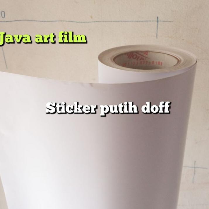 Sticker/Stiker Putih Susu/Sticker Putih Doff/Stiker Kaca/Skotlet Motor/Stiker Aquarium