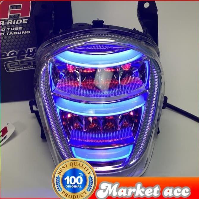 Lampu Stop Led JPA Scoopy Fi New 2018 - Led Merah Full