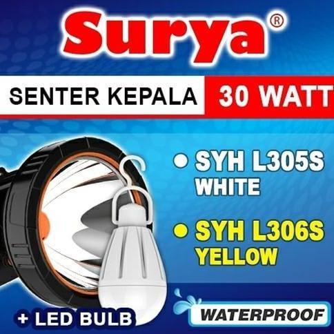 Senter Kepala Surya SYH L 305 S 30 Watt free lampu LED Surya SYH L305S
