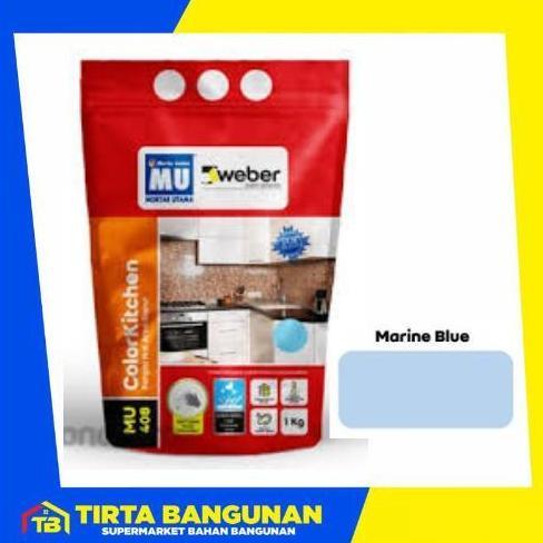 (Good) MU 408 COLORKITCHEN PENGISI NAT KERAMIK GRANIT AREA DAPUR SEMEN NAT PEREKAT  INSTAN 1 KG
