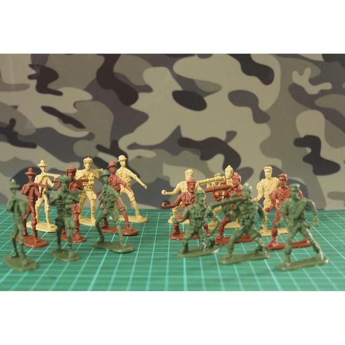 FIGURE TENTARA ORANG PERANG BUNKER MILITER - DIORAMA MAKET MINIATUR JUN27