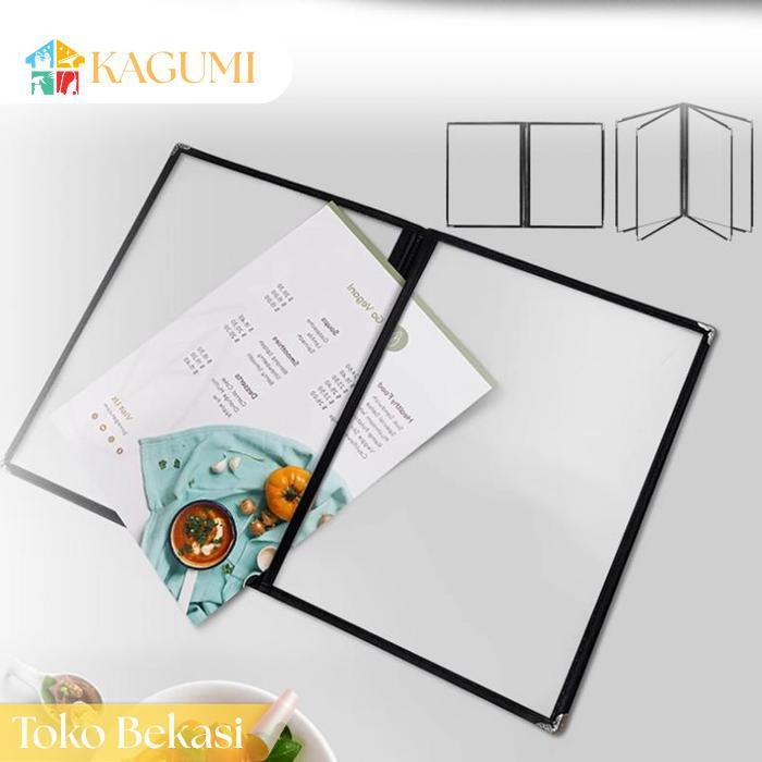 Kagumi Binder Menu A4 Buku Menu Makanan Daftar Menu Cover Pelindung Menu Restaurant Menu Covers Read