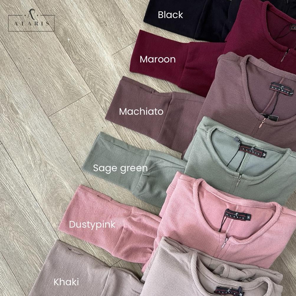BEST SALE Jehaan Knit / Gamis Sporty / Gamis Olahraga / Gamis Rajut / Baju olahraga muslimah