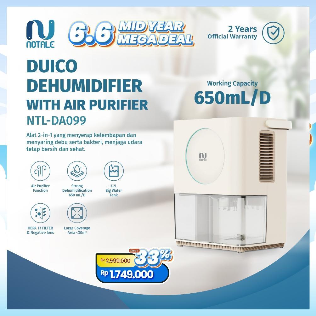 Notale Duico Dehumidifier Serap Lembab Ruangan Humidifier Ruangan NTL-DA099