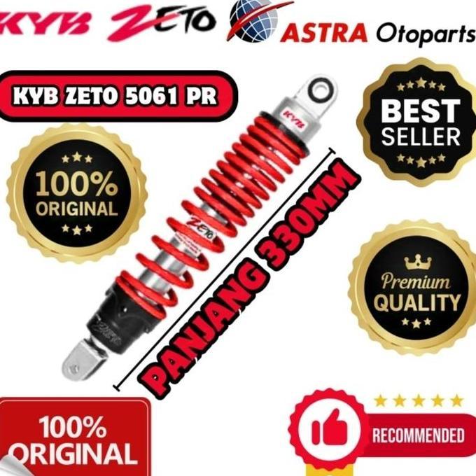 Shockbreaker Shock Kayaba Zeto Vario 125 KYB ZT5061 330mm S Series Orinal KYOS-ZT5061PR Merah KYOS-Z