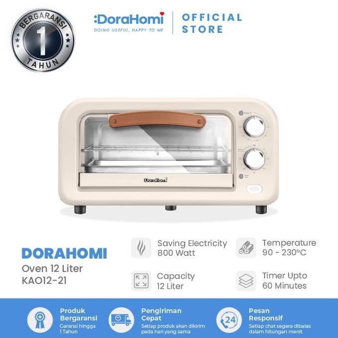 Oven Listrik Low Watt Electric Open Kue alat panggang 12Liter 800 Watt