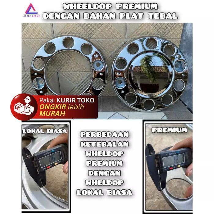 (2 Biji) Weldop Ring Depan Lubang 10 Ring 20 Kendaraan Truk Bus Wheeldop Premium Bahan Plat Tebal An