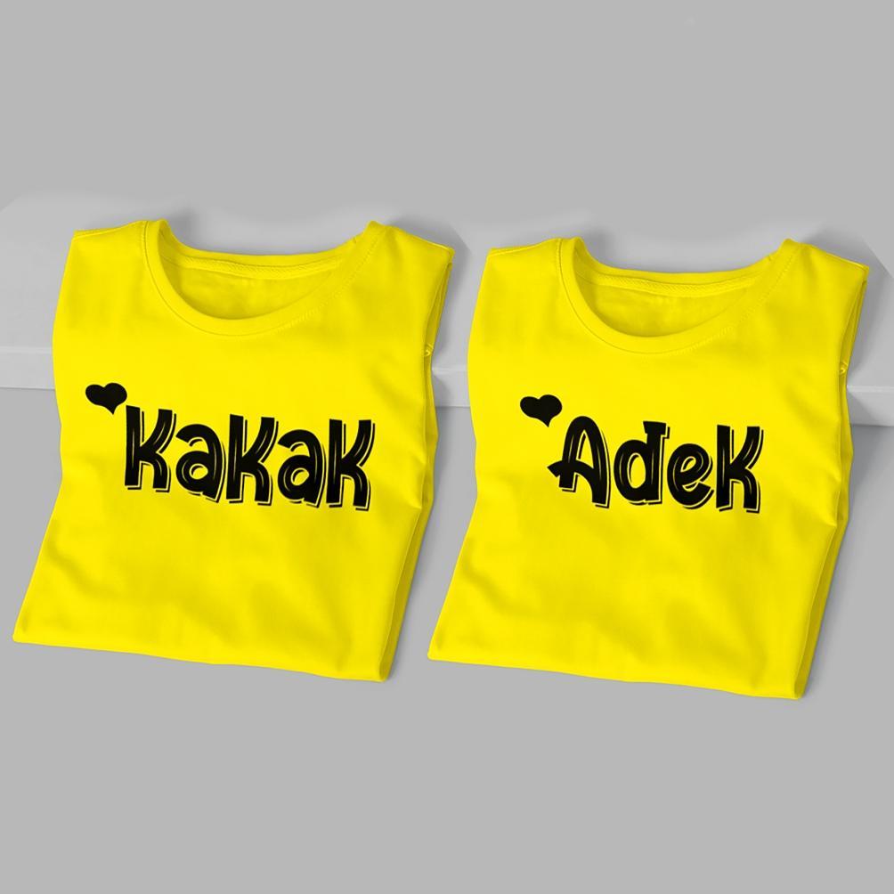 terbaru kaos couple anak keren terbaru adik kakak / couple keluarga / couple adik kakak 1-12 tahunp