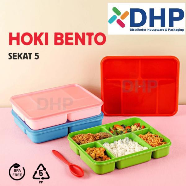 SS - Lunch Box 5 Sekat Kotak Makan Anak Tempat Bekal Catering Kantoran Aman Untuk Makanan