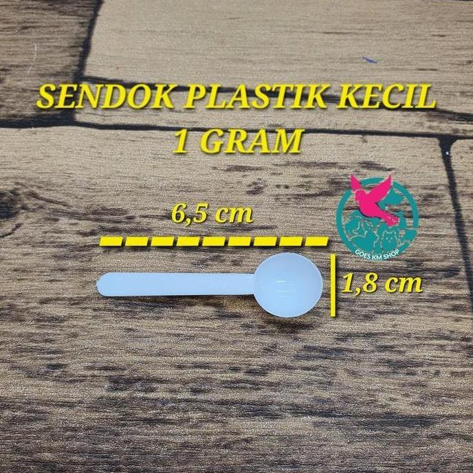 MIN.10 PCS SENDOK TAKARAN KECIL SENDOK PLASTIK 1 GRAM SENDOK TAKAR OBAT POWDER
