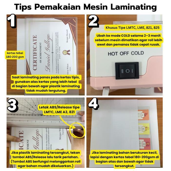 MESIN LAMINATING SUN / PLASTIK LAMINATING A3 / F4 / A4 - LAMINATING PANAS & LAMINASI DINGIN UNTUK KT
