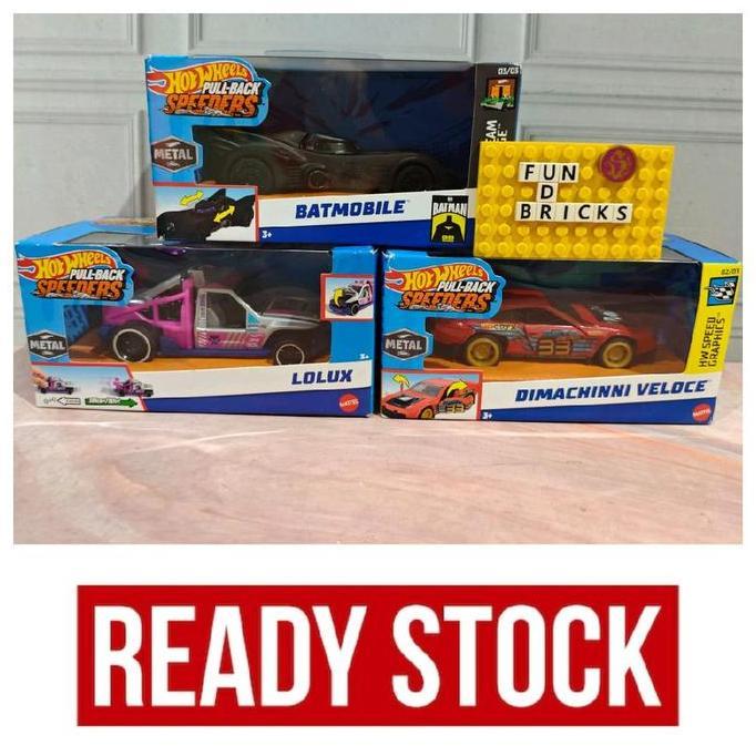 Hot Wheels PullBack Speeders Mainan Mobil
