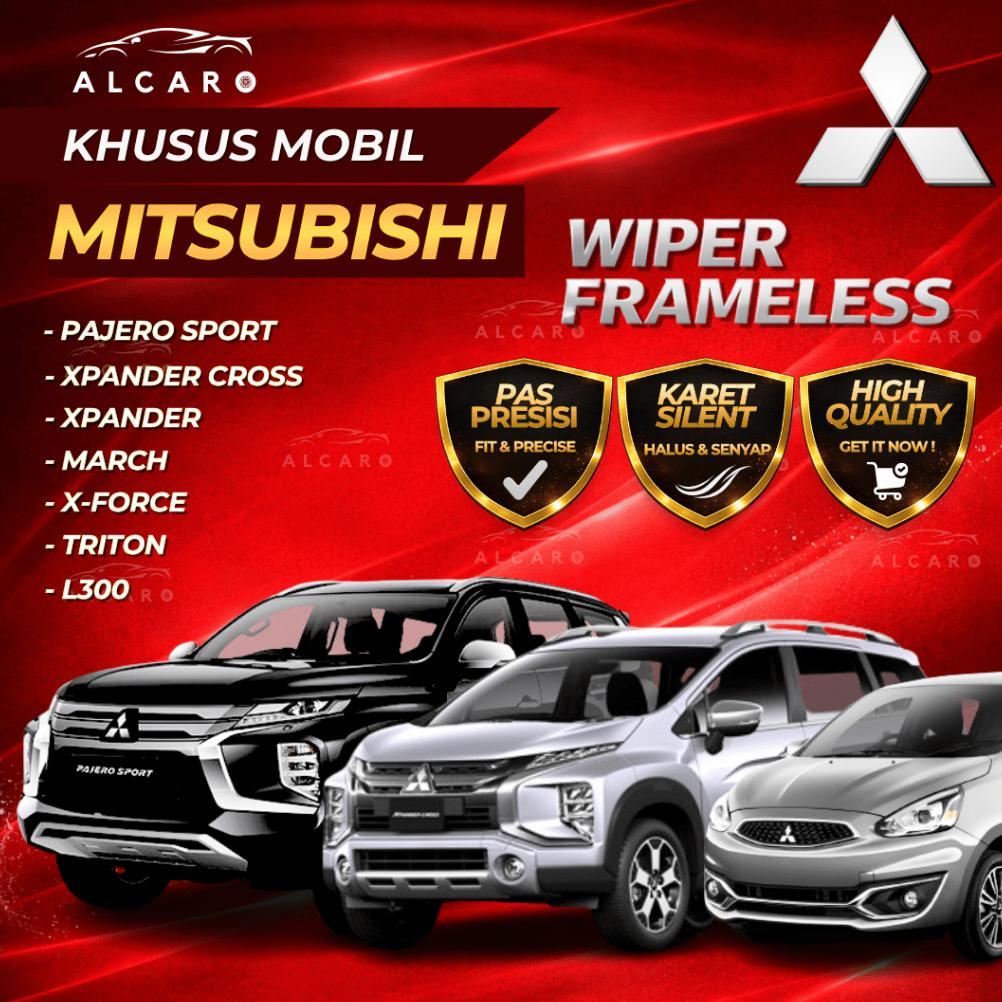Alcaro Wiper Frameless Premium Mitsubishi Pajero Sport / Xpander / Xpander Cross / March / X-Force /