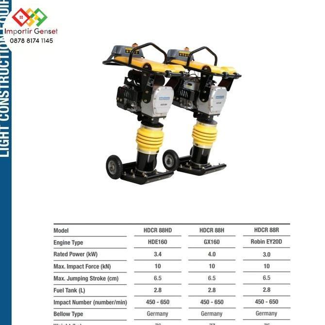 Stamper Kuda Hyundai Engine Honda Gx160