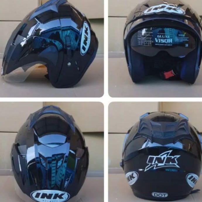 NEW HELM INK DOUBLE KACA DOUBLE VISOR BASIC HRK SNI