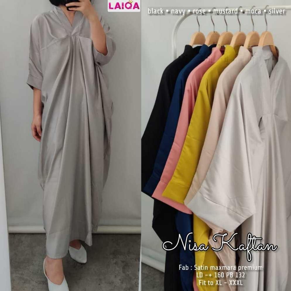 HOT DEALS [SALE PROMO] KAFTAN LEBARAN POLOS MURAH VIRAL || KAFTAN MURAH MOTIF POLOS BAHAN SATIN MAXM