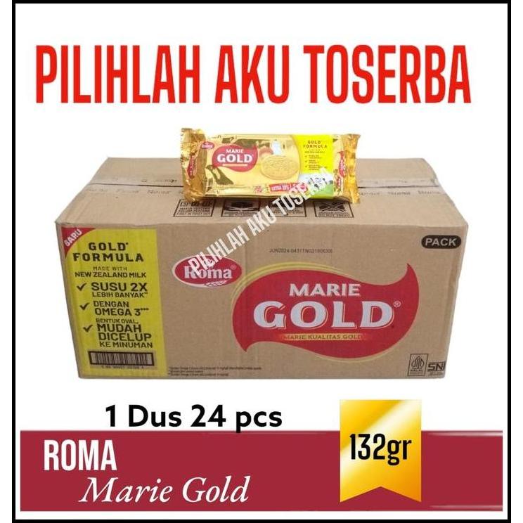 Roma MARIE GOLD 132 gr Multipack - ( HARGA 1 DUS ISI 24 Pcs )