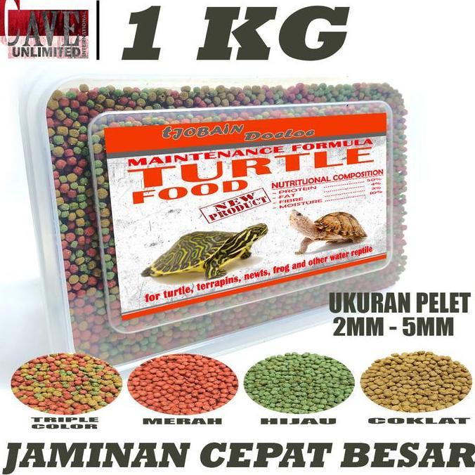 Kickbit- Turtle Food Makanan Kura-Kura Air Brazil Res Cst Astrazor Piput Picta Pakan Turtles Pelet P