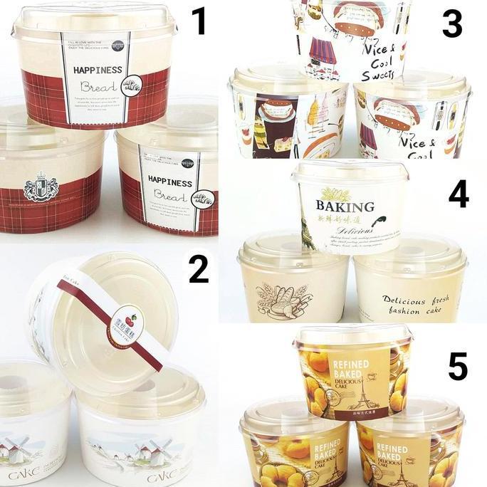 Aura- 10Pcs Paper Cup Chiffon Loyang Chiffon Kertas Cup Case Chiffon Tutup