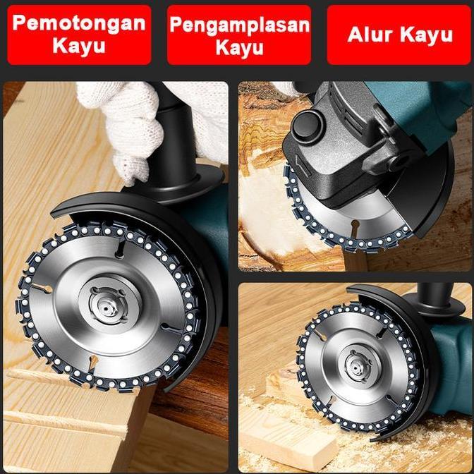 Neso Jerman Wood Carving Disc Mata Gergaji Rantai 4" / Disc Chain Saw Angle Grinder Mata Gerinda Cha