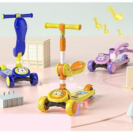 Scooter Anak Skuter O Roda 3 Ter Jet Mainan Anak Ban Lampu